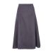 Viyella Grey Suedette A-Line Flared Skirt