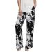 BHS Abstract Floral Monochrome Wide Leg Crepe Trousers