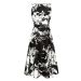 BHS Abstract Floral Monochrome A-Line Dress