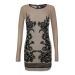 Topshop Flocked Velvet Mini Dress
