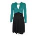 Miss Selfridge 40s Style 3/4 Sleeve Empire Waist Dress