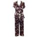 M&S Abstract Floral Satin Pyjama Set