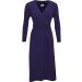 Viyella Purple Wrap Style Wool Blend Dress. Size 12