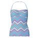 M&S Purple & Blue Chevron Halterneck / Strapless Tankini Top