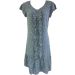 Monsoon 20s Style Grey White Shift Tea Dress
