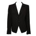 Viyella Black Smart Tuxedo Style Single Breasted Jacket. Size 16