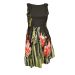 Dorothy Perkins Black & Red Large Poppy Floral Fit & Flare Dress