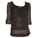 Monsoon Black & Purple Heart Print Chiffon Cami & Tunic Twinset