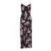 M&S Black Long Length Satin Nightdress