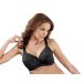 Elomi Jasmine Black Full Cup Lacey Bra. Size 38E