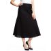 M&S Very Dark Navy / Black A-Line Linen Skirt