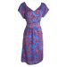 White Stuff Blue & Coral 'Lena' Dress