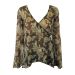 NEXT V-Neckline Cross-Over Wrap Bodice Beaded Chiffon Tunic