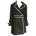 Country Casuals Black and White Belted Raincoat