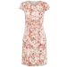 Minuet Petite Ruched / Gathered Side Abstract Floral Lightweight Dress