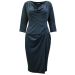 Scarlett & Jo Slate Grey Draped Neck Jersey Dress