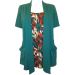 ANN HARVEY Mock 2-in-1 Cardigan & Tunic. Size 14-16