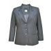 Elvi Grey Pinstripe Single Breasted Tailored Jacket / Suit Jacket