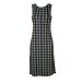 Topshop Gingham Check Side Split Midi Shift Dress