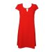 Wallis Red Crepe Shift Tunic Dress
