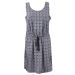 Scoop Neck Geometric Print Drawstring Waist Dress