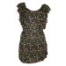 Next Scoop Neck Belted Butterfly Print Chiffon Mini Dress / Tunic