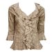 M&S Smart Ruffled Front 3/4 Sleeve Blouse