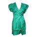 Debenhams Jade V-Neck Cross-Over Wrap Beaded Mini Dress