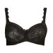 M&S Black Pintuck Underwired Lacey Bra