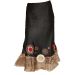 Planet Black Embroidered Circle Skirt