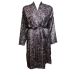 M&S Lavender Long Sleeve Satin Kimono Dressing Gown Robe Wrap