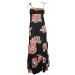 South Black Strappy Floral Print Maxi Dress