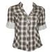 DEBENHAMS Western Style Roll-Up Sleeve Check Blouse