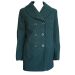 EWM Teal Shawl Collar Double Breasted Winter Coat