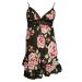 LA SENZA Black Floral Babydoll Nightdress / Chemise