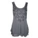 M&S Scoop Neck Sequined Chiffon Top