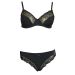 JOLIE SEDUCTION Black 2-Piece Underwired Bra & Thong Set