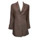 Viyella Brown Single Breasted Long Length Jacket. Size 10