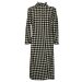 Viyella Monochrome Harlequin Design Wool Coat. Size 10