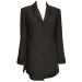 Viyella Black Lightweight Single Breasted Satin Collar Jacket. Size 12