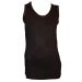 Miss Selfridge Black Raw Edged Satin Trim Long Sleeveless T-Shirt