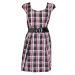 New Look Scoop Neck Checked Print Belted Dress