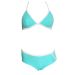 MISS LEPEL Sporty Aqua Blue 2-Piece Swim Set. Size 10.