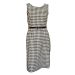 River Island 50s Style Black & White Belted Houndstooth Dress