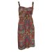 Wallis Gathered Bodice Aztec Print Strappy Dress
