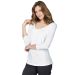 South Ivory Scoop Neck Plaited Detail 3/4 Sleeve Tunic Top. Size 20