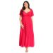 Scarlett & Jo Kemi Pink Wrap Bodice Maxi Dress