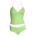 MISS LEPEL Sporty Lime Green 2-Piece Tankini Set