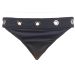 M&S Navy Low Rise High Leg Eyelet Bikini Bottoms. Size 12