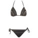 M&S Charcoal Grey Beaded String Bikini Set